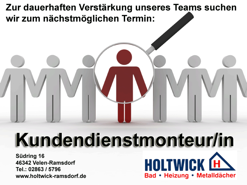 Stellenangebot der Peter Holtwick Gmbh & Co. KG in Velen-Ramsdorf